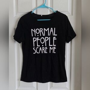 American Horror Story Graphic Tee - "Normal People Scare Me"